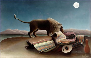  mit - Die schlafende Gypsy La Bohemienne endormie Henri Rousseau Post Impressionism Naive Primitivism